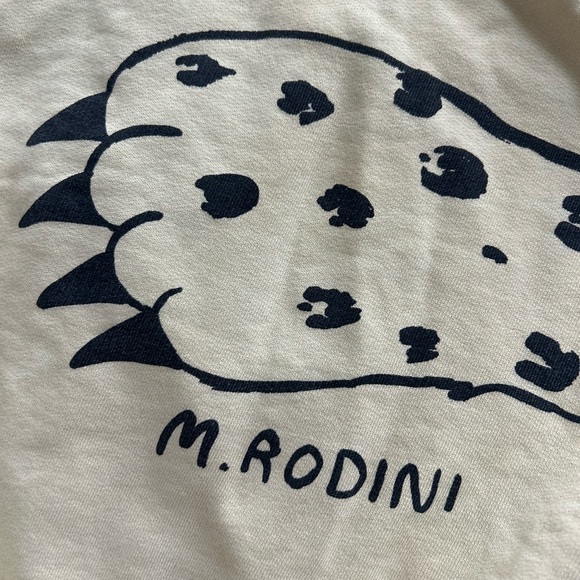 Mini Rodini Cream Ribbed Top - Picture 3 of 8